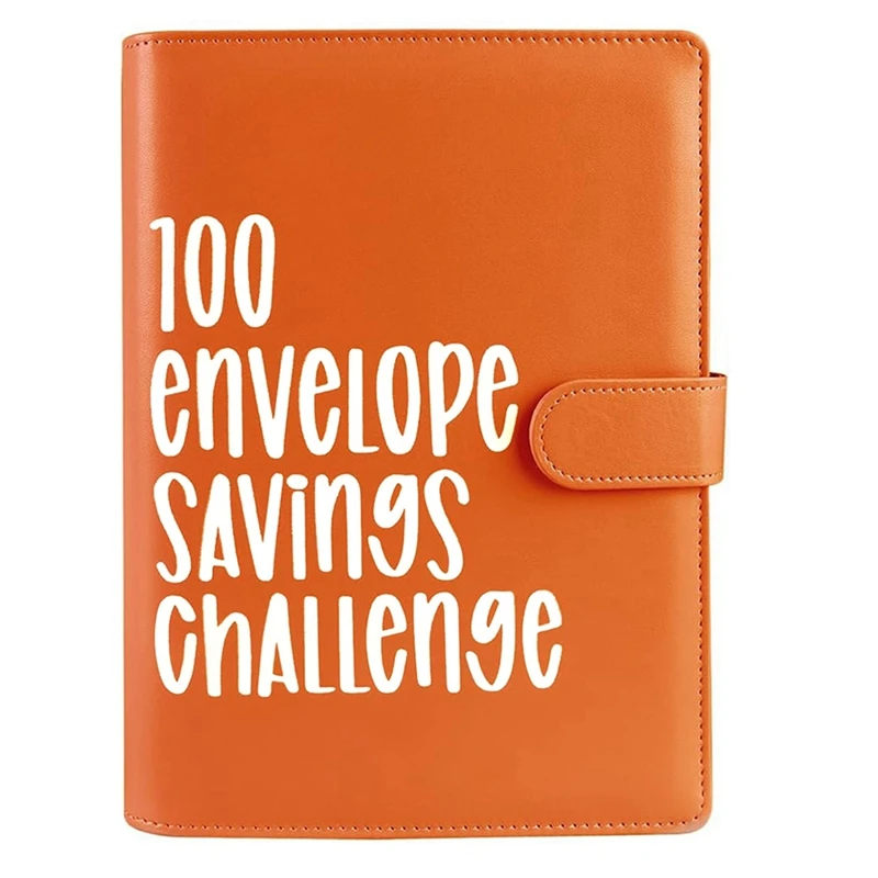 1Set 100 Envelope Challenge Binder Savings Challenges Budget Book Binder +Cash Envelope