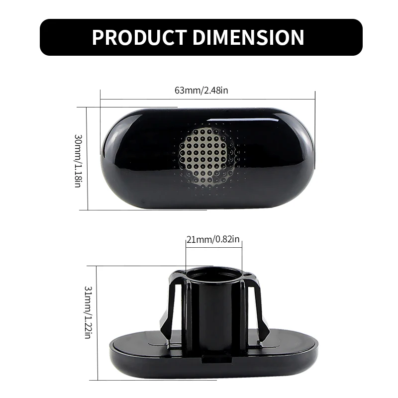 2PCS No Bulbs Fender Side Marker Light Covers For Nissan Interstar X70 X83 X76 Opel Movano Renault Clio Espace Megane Smart