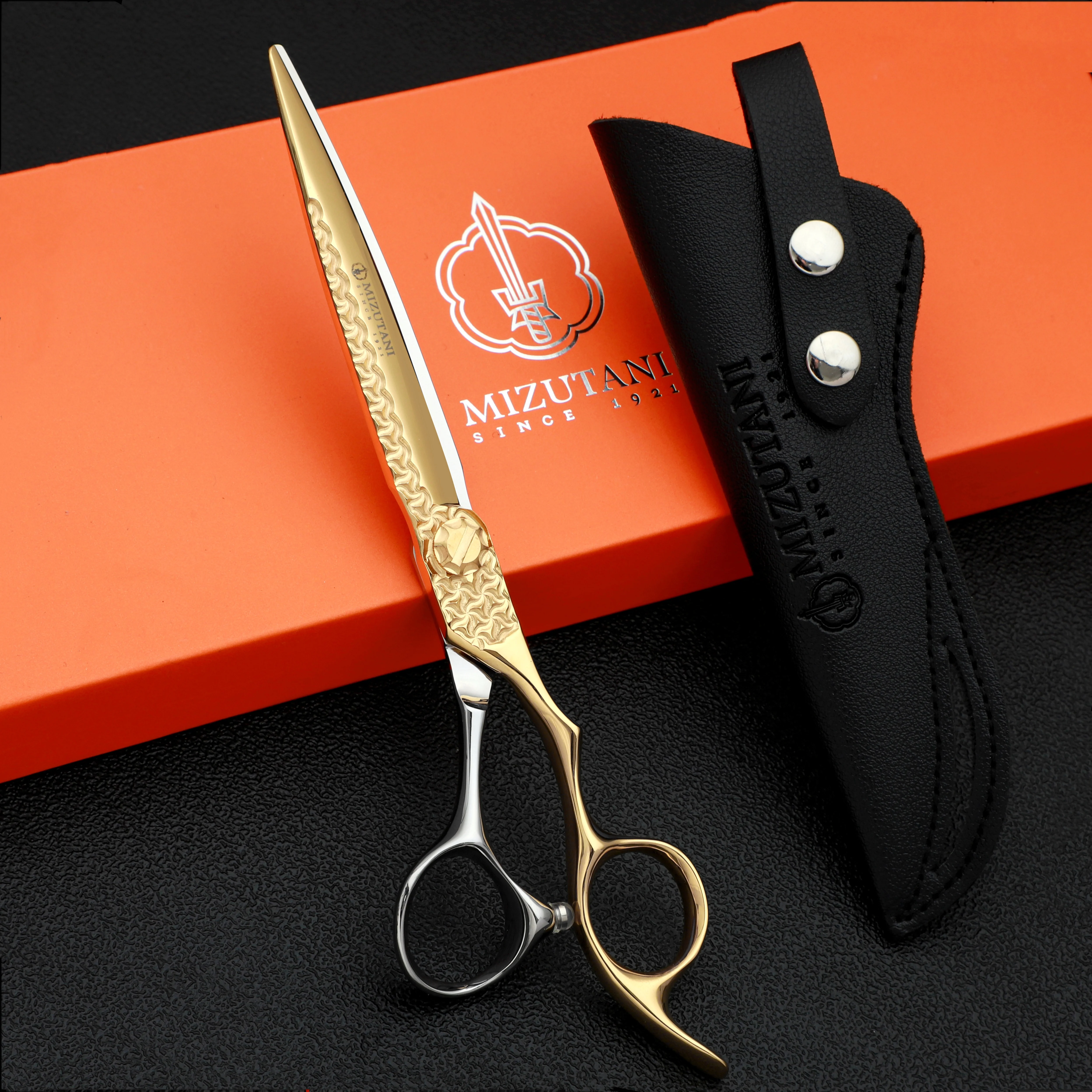 MIZUTANI barber scissors 7.0 inch VG10 material scissors CNC process sharp and wear-resistant professional salon hair scissors