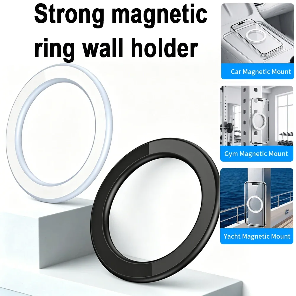 Magnetischer Ringhalter für iPhone 14 13 12 Magnet-Wandhalterung für Mobiltelefone Magnetischer Magsafe-Autotelefonständer Universeller iPad-Telefonhalter