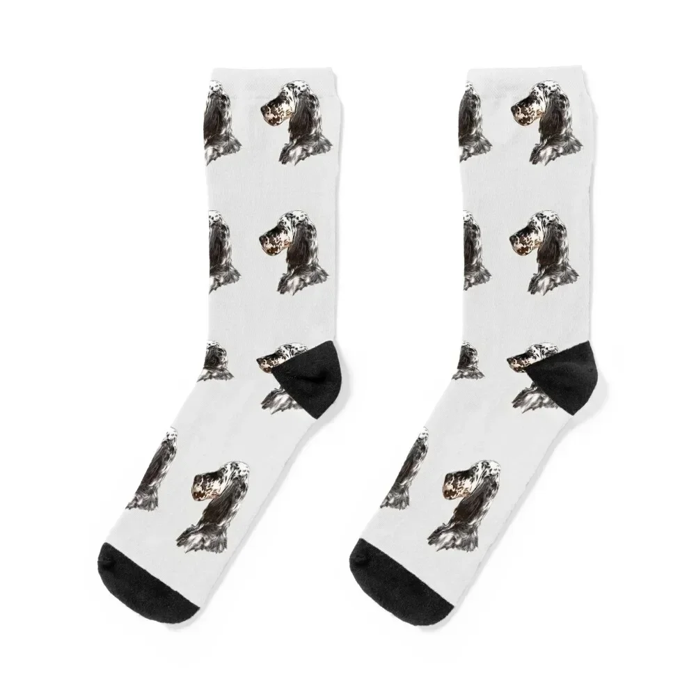 

English Setter Socks Stockings christmas gifts Stockings man Men Socks Women's