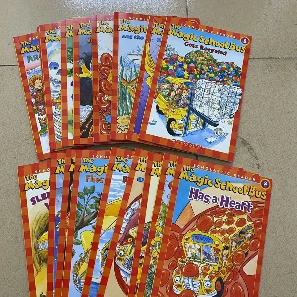 23 كتاب حافلة مدرسية سحرية قارئ العلوم للأطفال تلوين قراءة كتب القصص للأطفال مجموعة كتب ألعاب تعليمية New HotBo #3