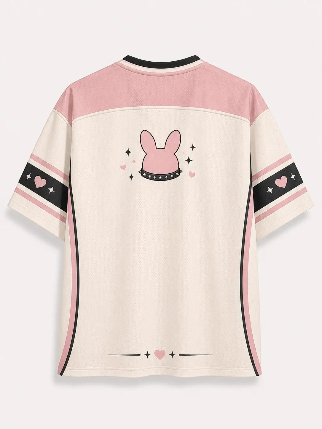 2026 Summer Fashion New Cute Shackle Rabbit 3D Printing Outdoor Fitness Sports Hip Hop Street Style V-neck T-shirt Large