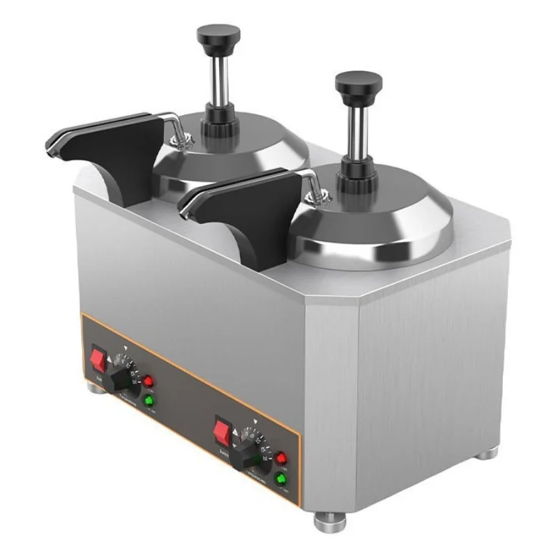 Sauce pump type insulation machine water insulation heating self-service jam cheese double grid insulation machine