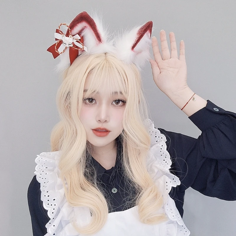 HOTRemovable elektrisch model Anime Cosplay Props Beest Kat Haar Hoepel Harige Dynamische Oor voor Halloween Hoofdband Harige Kitten Dier