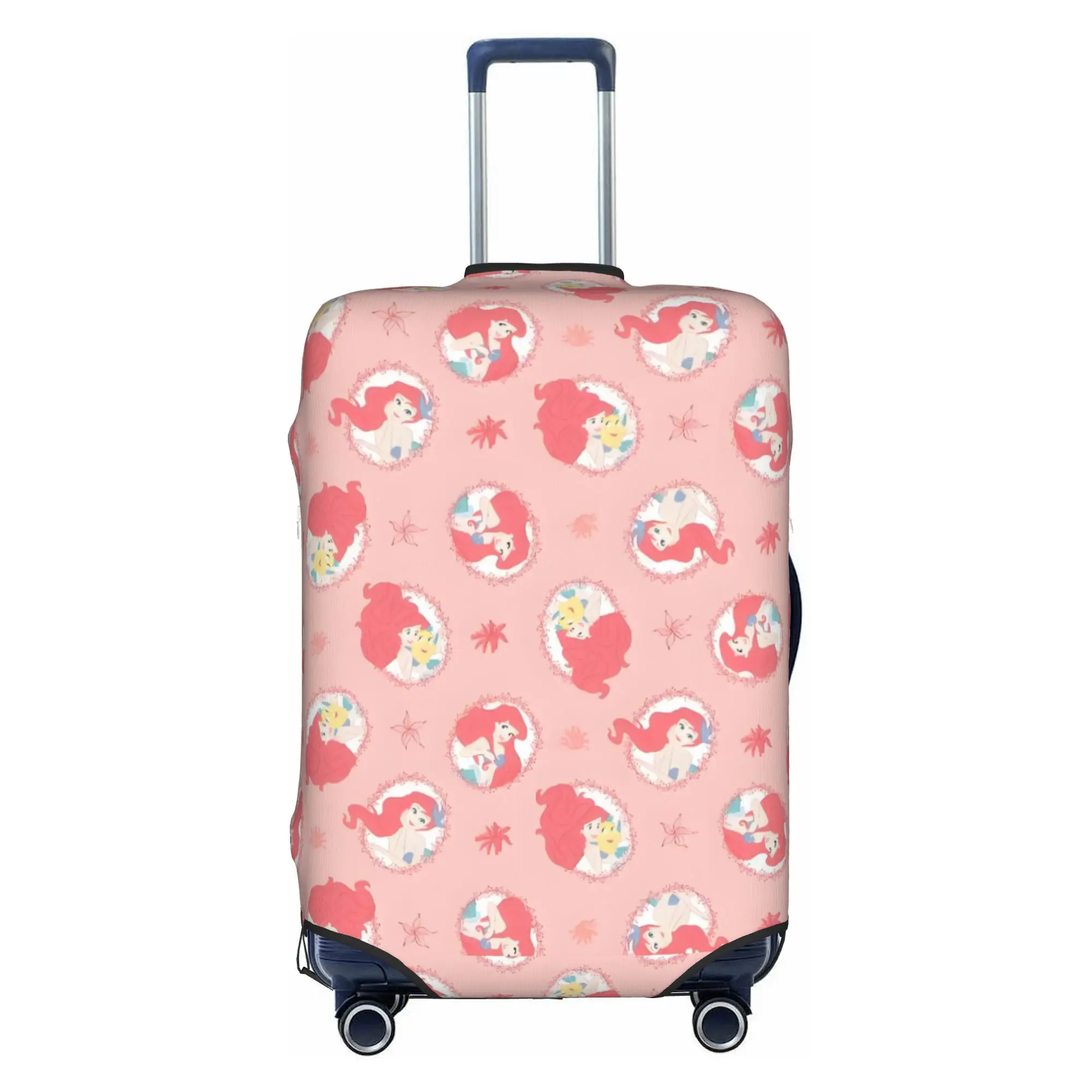 Custom The Little Mermaid Luggage Cover Cute Animation Suitcase Protector Covers Suit For 18-32 inch