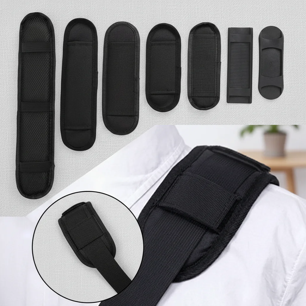 

Портативная съемная дышащая накладка на плечевой ремень из ткани Оксфорд, 1 шт., нескользящая, для сумок, с функцией декомпрессии, замена ремня