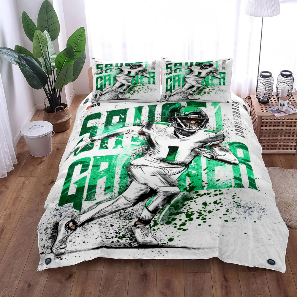 

American Football Poster Duvet Cover Set King Queen Double Twin Single Bed Linen Set