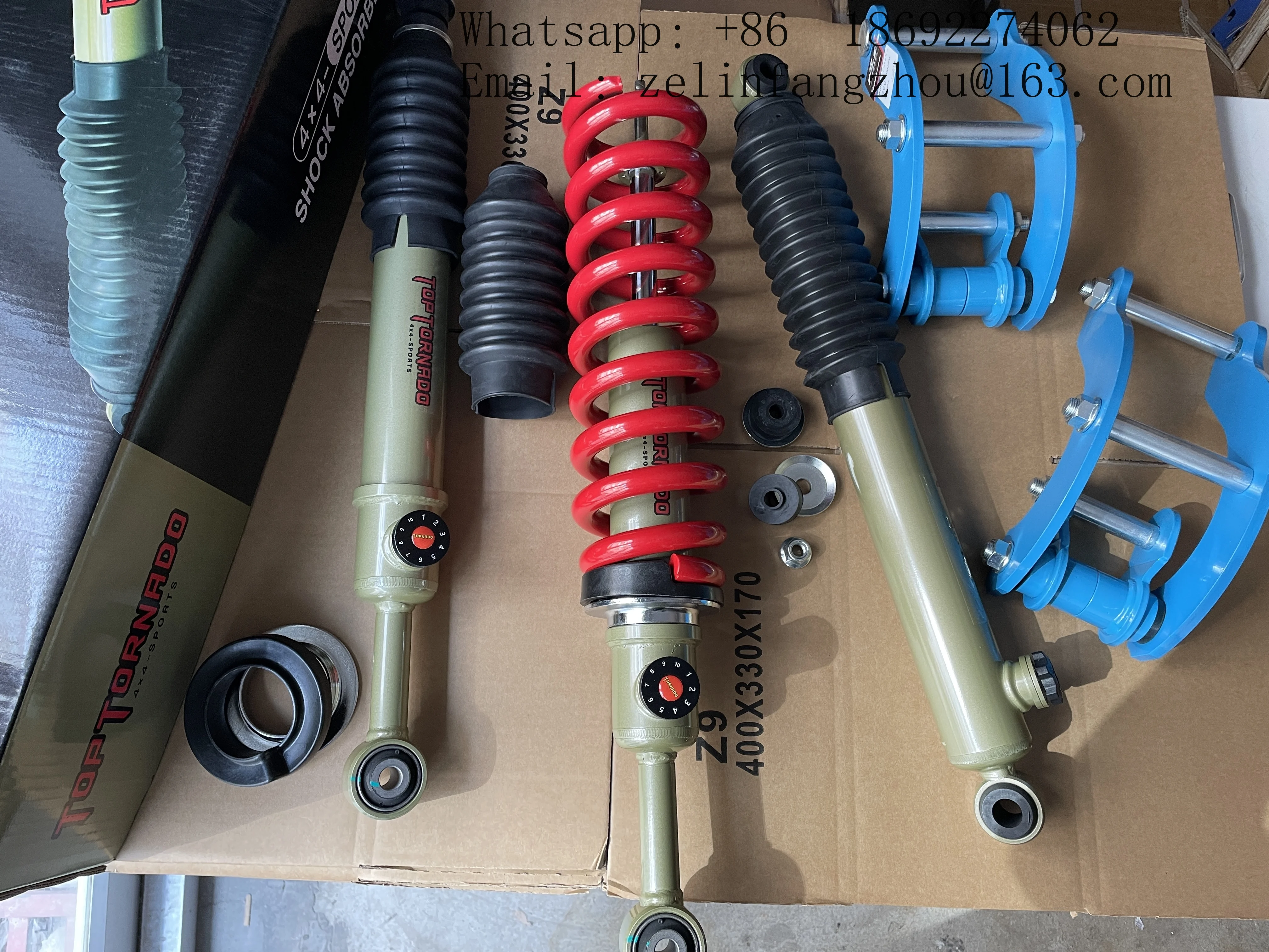 Adjustable Off Road 2-inch Lift Package Shock Absorber for Toyota Hilux Vigo Revo Pickup 4x4 Suspension Kit