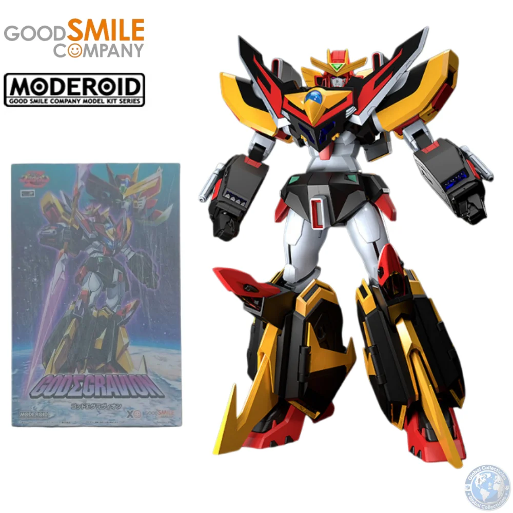 

GSC Official Licensed MODEROID Series God Gravion Assembly Plastic Model Kit Anime Robot Mecha Snap Fit Beginner Level 14+