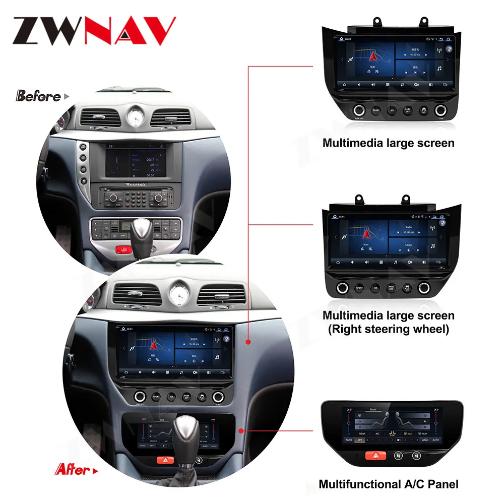 

Newest Digital A/C Panel Air Conditioning Lower Screen For Maserati Original vehicle 1:1 Full LCD Touch Screen Plug-play