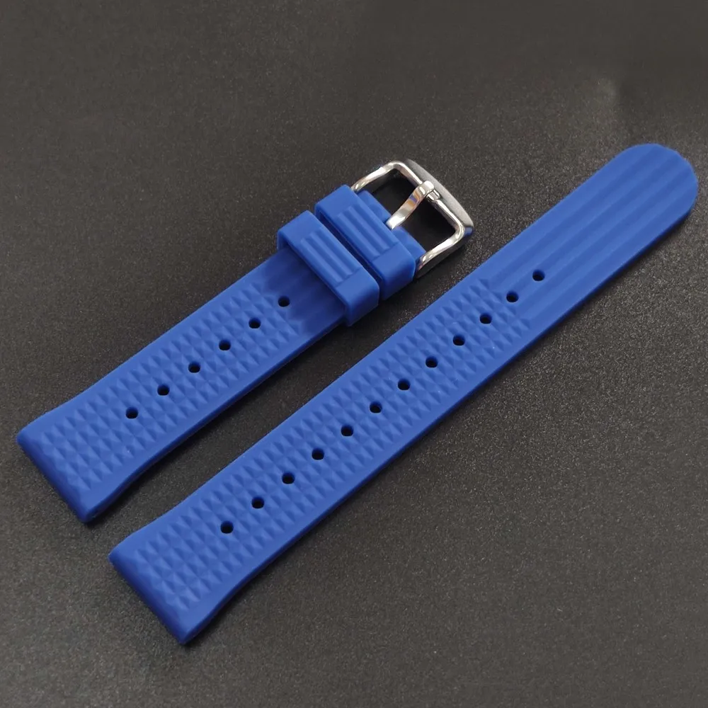 Kautschukarmband, 20 mm, Ersatz-Uhrenarmbänder, automatische Uhrenarmbänder, Taucheruhrenarmband, 20/22 mm