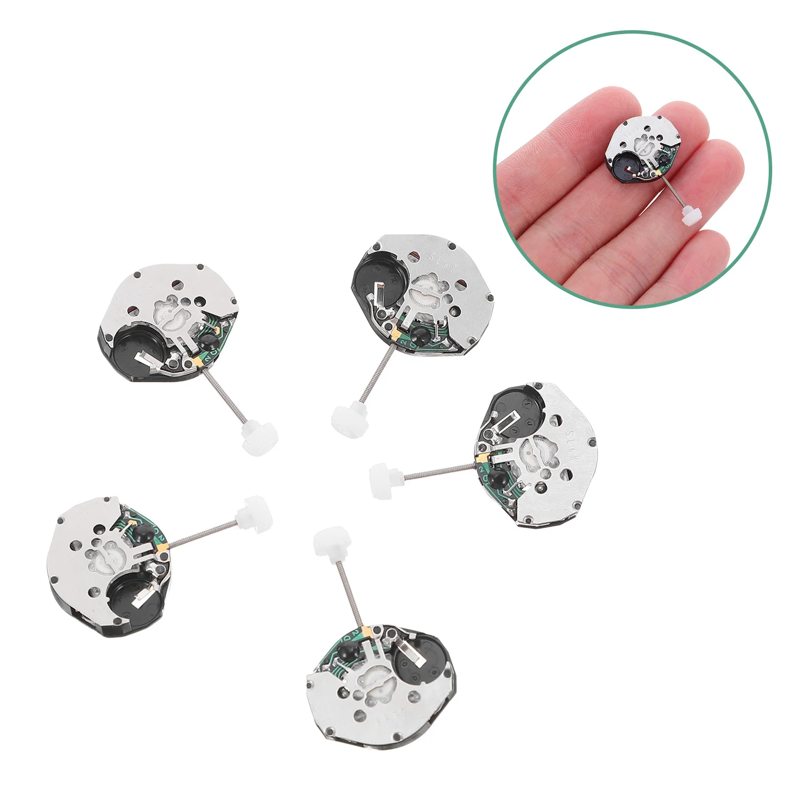 

5Pcs Lightweight Quartz Watch Movement - Accurate Timekeeping Easy to Install for Watch Restoration Clock Works Replacement Kit