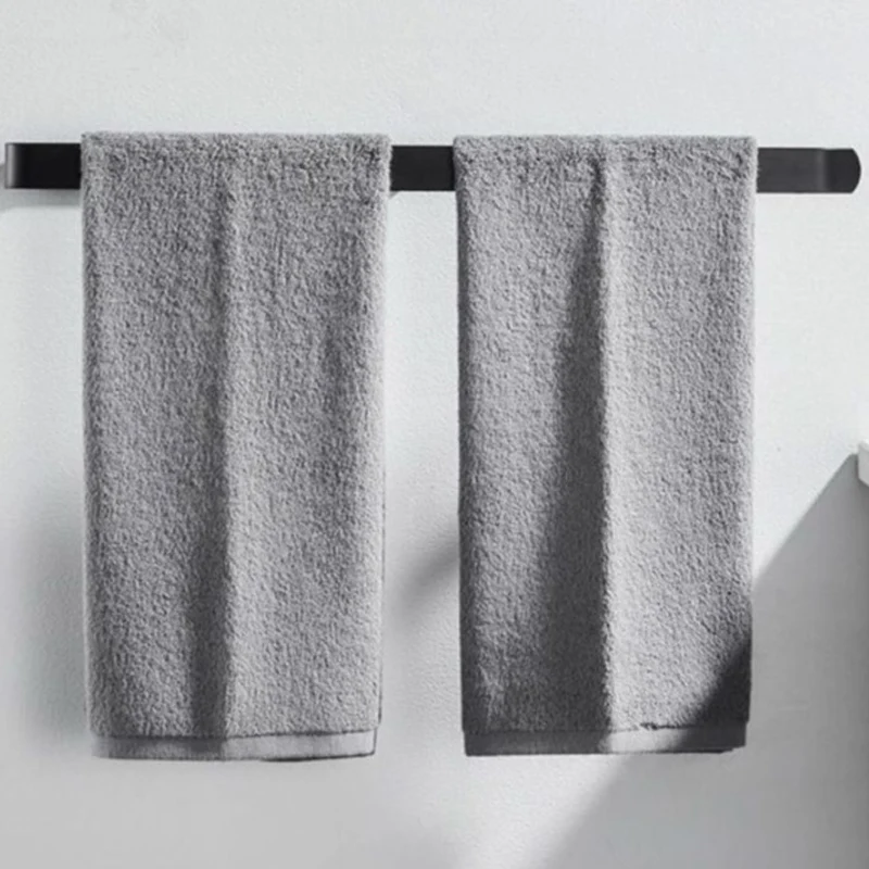 Towels Rack Space Aluminum Without Drilling Self-Adhesive Bathroom Towels Tissue Paper Storage Holder for Kitchen Batchroom