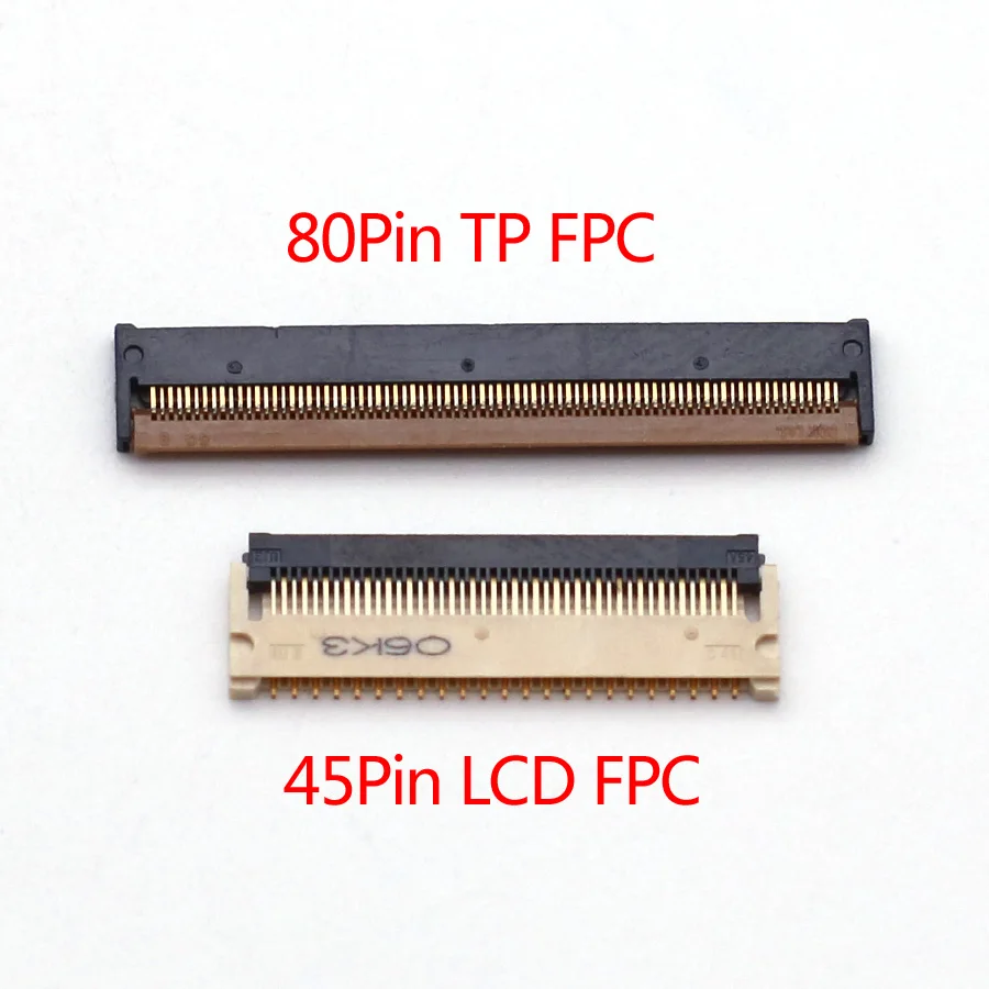 2pcs Touch Digitizer FPC Connector for Samsung Galaxy Tab 3 10.1 P5200 P5201 P5210 P5220 P5221 LCD Display Screen FPC 45 80 Pin