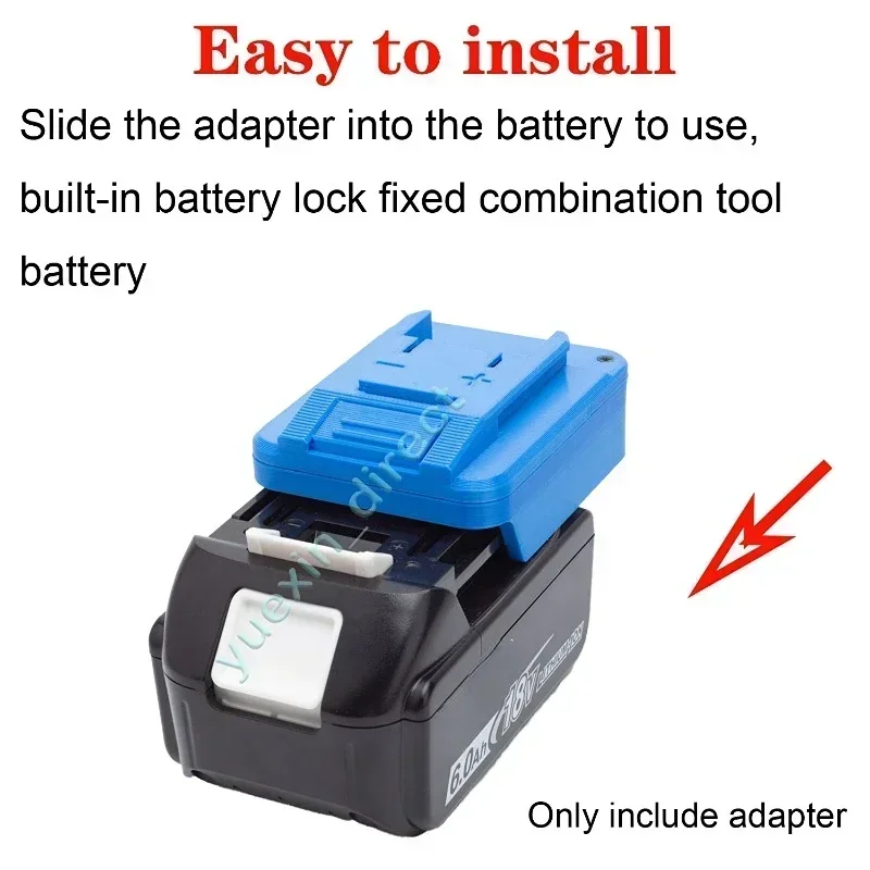 Imagem -05 - Conversor de Adaptador de Bateria para Makita 18v Bateria Li-ion para Ferramentas sem Fio Ozito Power X-change 18v sem Bateria
