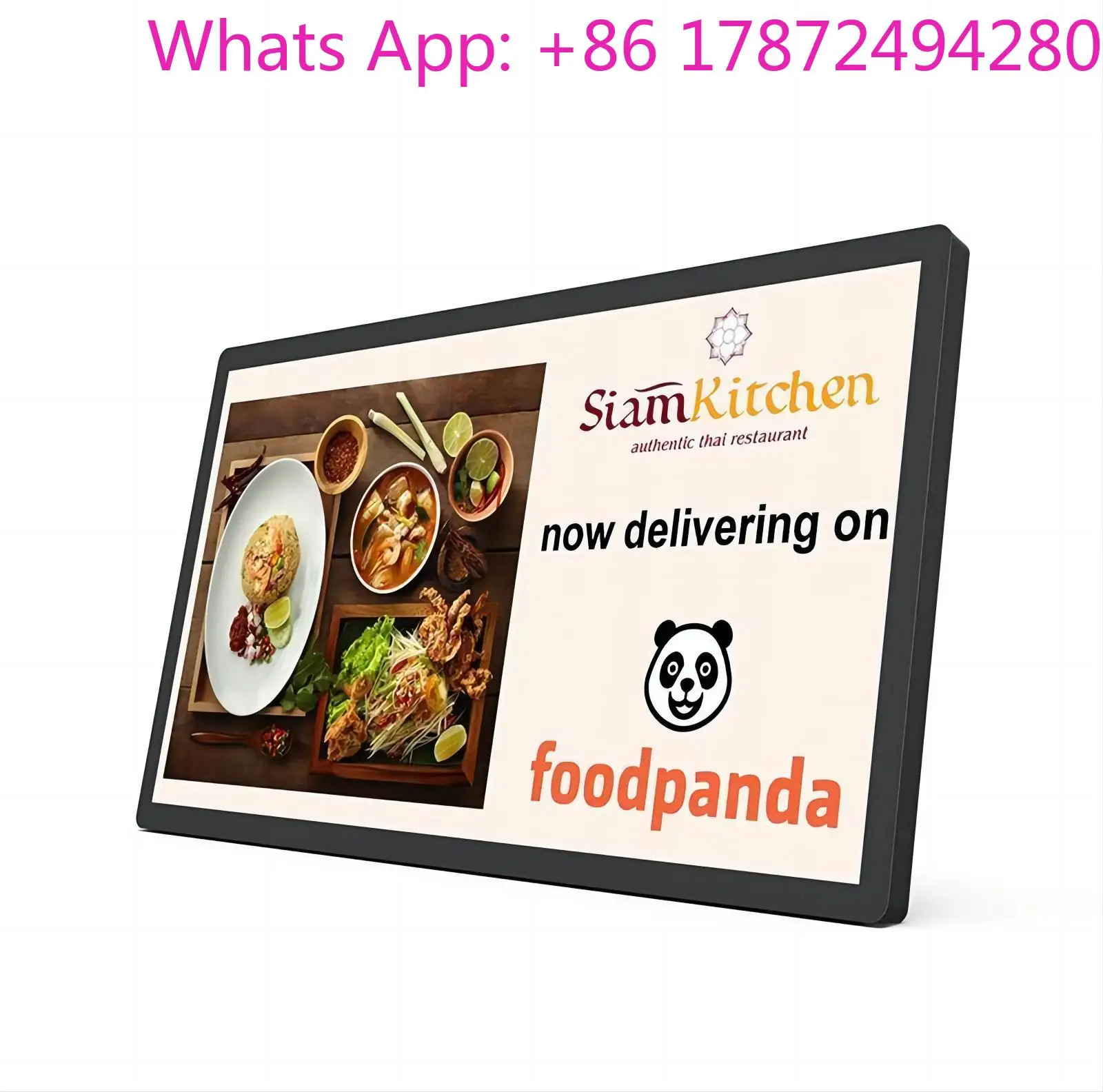 Wall Mounted 24 Inch 8G+128G Memory Capacitive Touch Screen Android PC Restaurant Kitchen KDS Advertisement Tablet