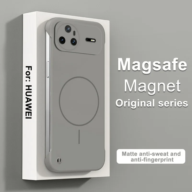 Slim Bezel-less Skin Feel Thin Magnetic Ring Case For Huawei Nova 15 Ultra 15 pro 14 ultra 13 pro 12 11 Camera Protect Cover
