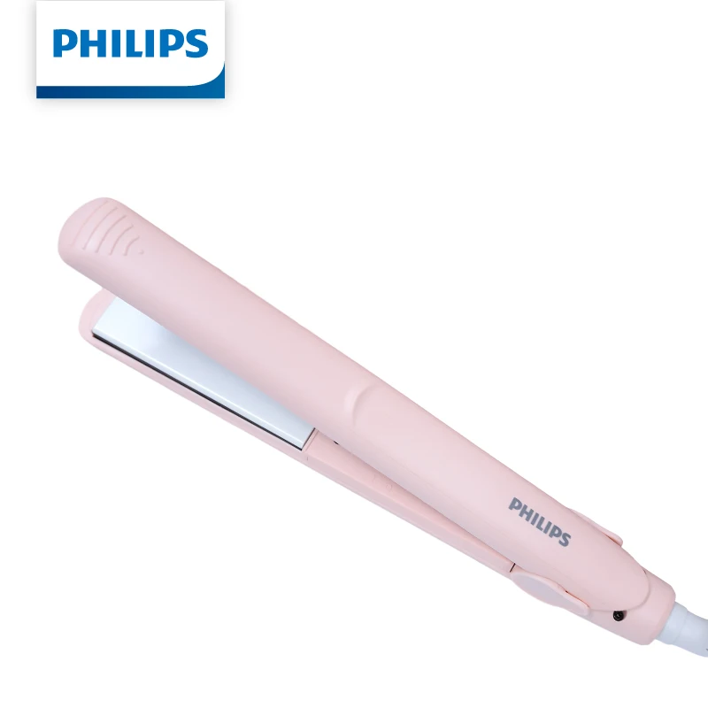 Philips HP8401/55 2-in-1 Hair Curler and Straightener, Mini Ceramic Travel Styler, Fast 60s Heat-Up for All Hair Types