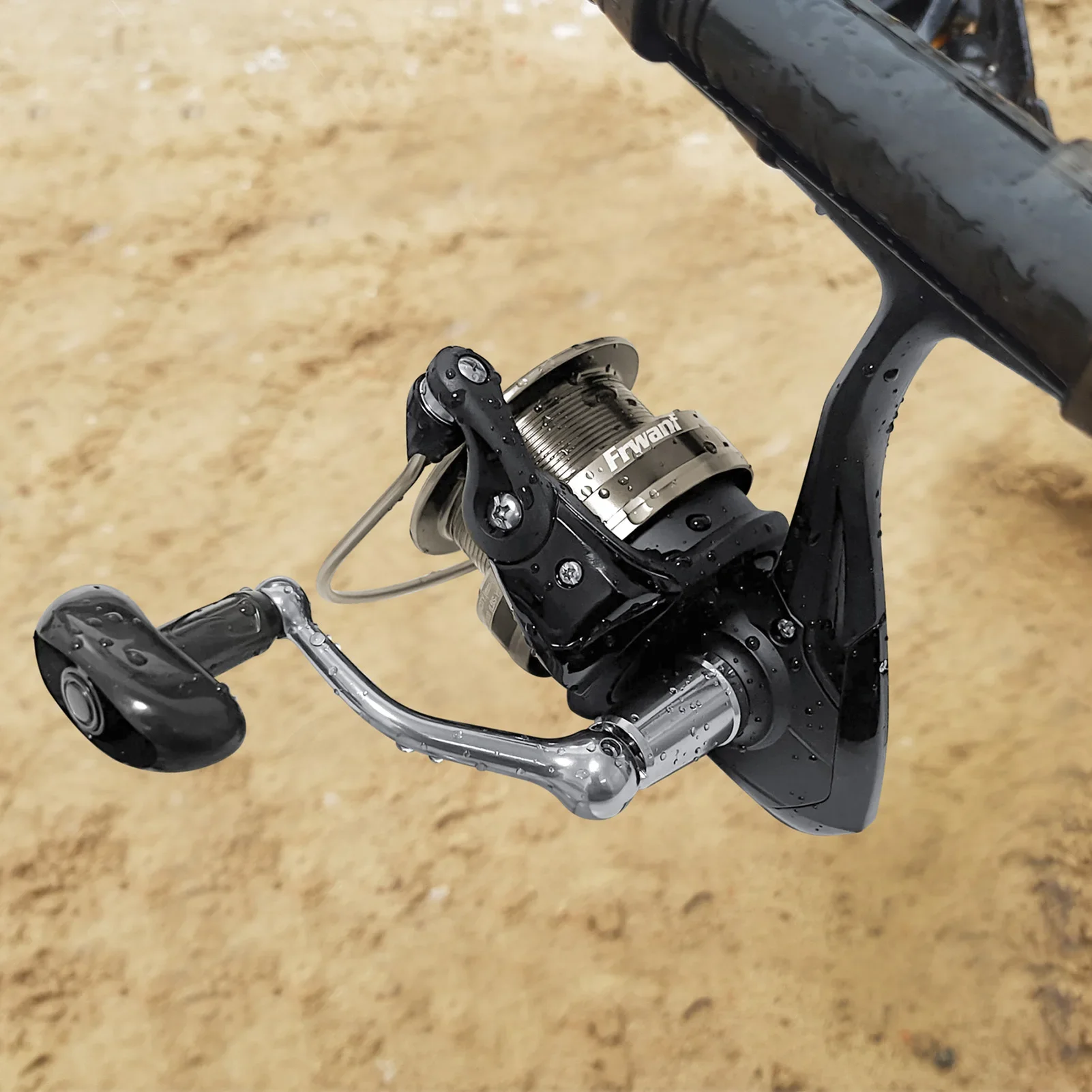 Frwanf Carrete giratorio de pesca para agua salada - imagen 3