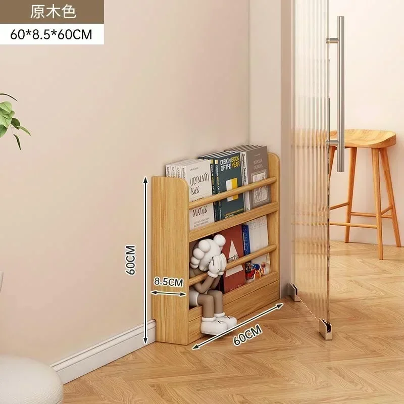 AASimple Aoliviya New Storage Cabinet Solid Wood Bookcase Bookshelf Children's Storage Cabinet Ultrathin Rack Cabinet Living Roo