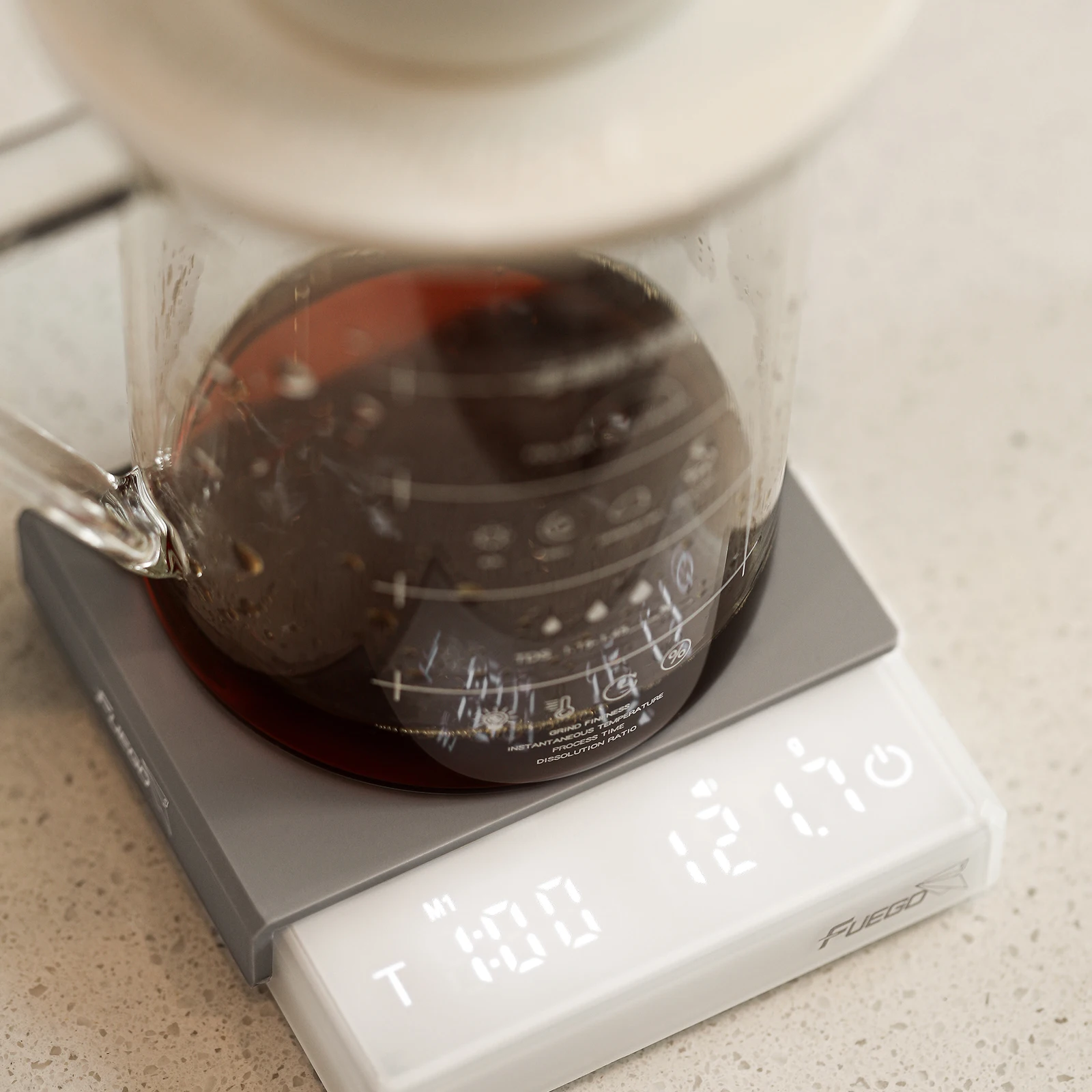 Picture 7: Kitchen Coffee Scale with Timer Rechargeable Digital Scale 0.1g High Precision 3 Modes Drip Espresso Scale Barista Gift