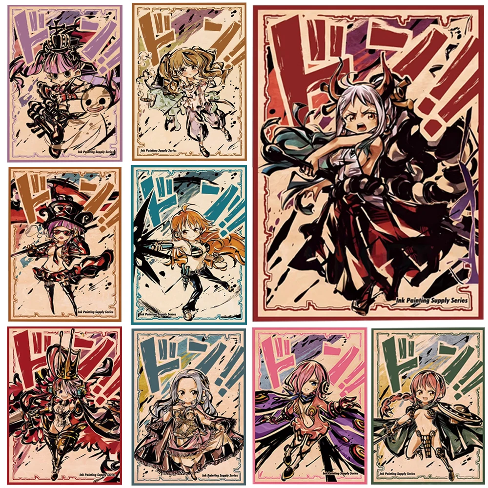 

60PCS OPCG Anime Card Sleeves Marjoram Lyna Protector for PTCG 67x92mm Trading Card One Piece Card Sleeves