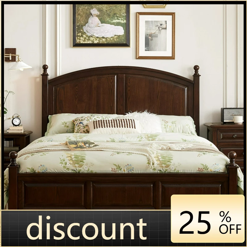 

LTT American children's solid wood bed boys and girls single bed simple storage furniture