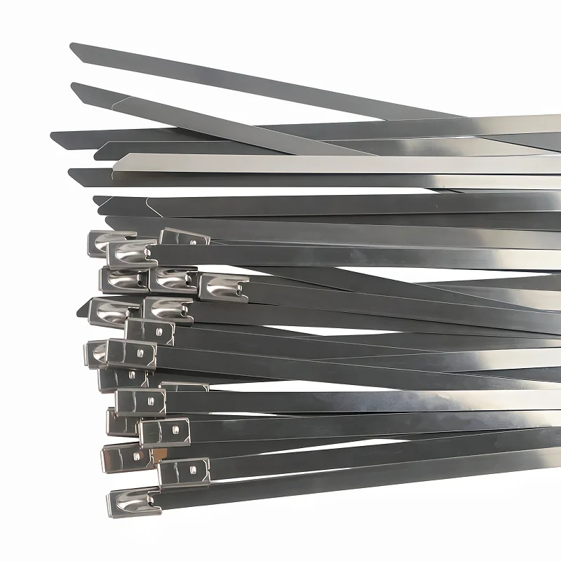 100pc/lot Metal Zip Ties, 304 Stainless Steel Heavy Duty Self-Locking Cable Ties, for Exhaust Wrap, Wire Fence Rolls, Farms