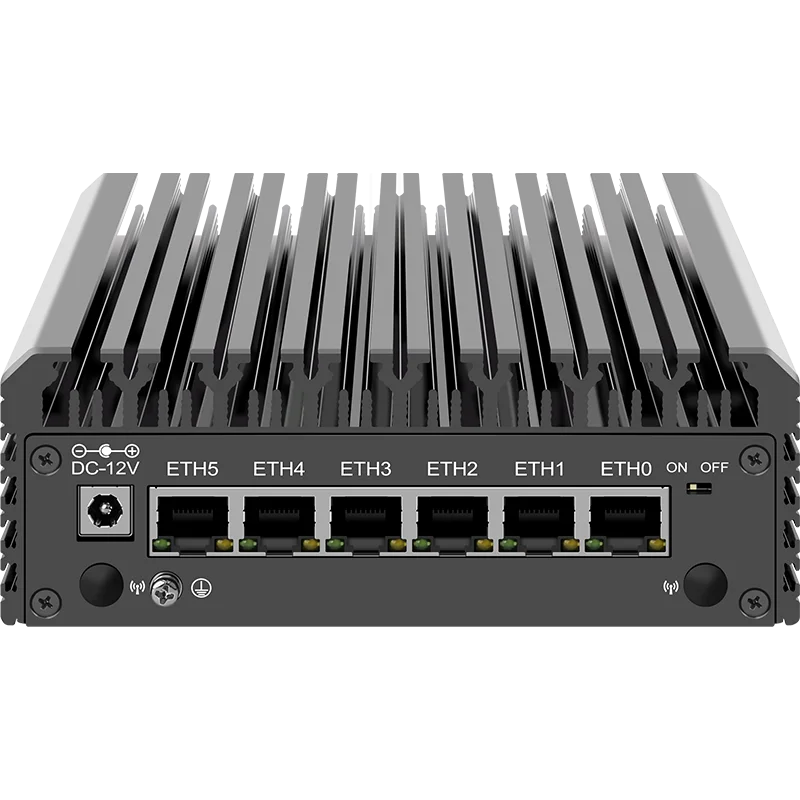 

12th Gen N100 I3 N305 Firewall Appliance 6x2.5Gbe I226V Nics Firewall VPN Router 2500Mbps Fanless Mini PC Support Pf-sense