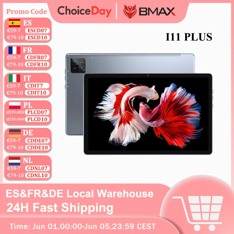 Bmax maxpad i11 plus 16GB(8GB RAM 8GB Erweiterung) 256GB ROM 10,4 Zoll Octa Core T606 Soc Dual WiFi