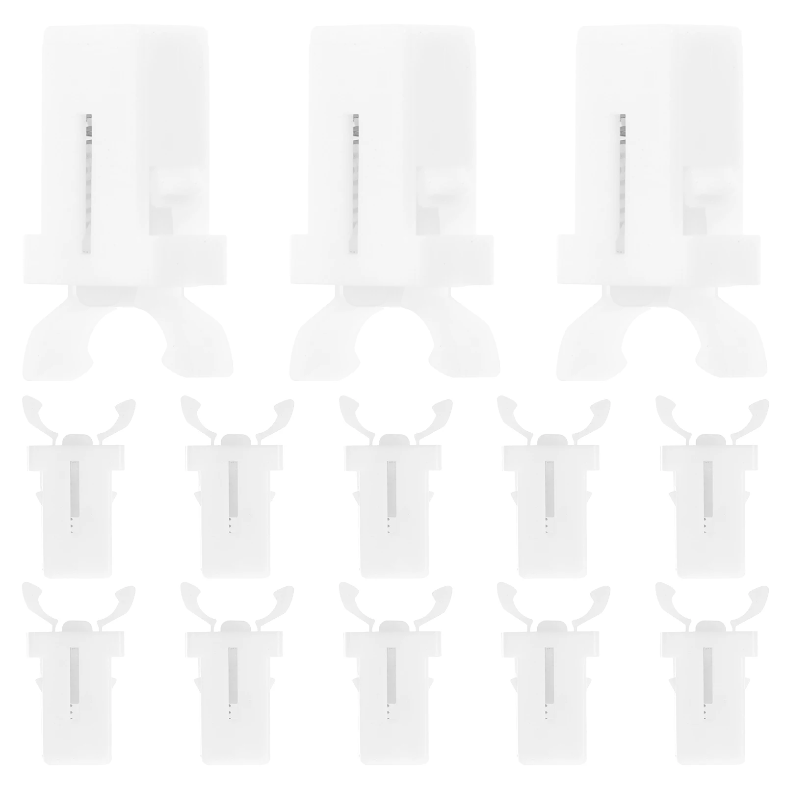 

20pcs Self-locking Spring Buckle White Trash Can Switch Replacement Lid Lock Repair Parts Plastic Locker Garbage Bin Household