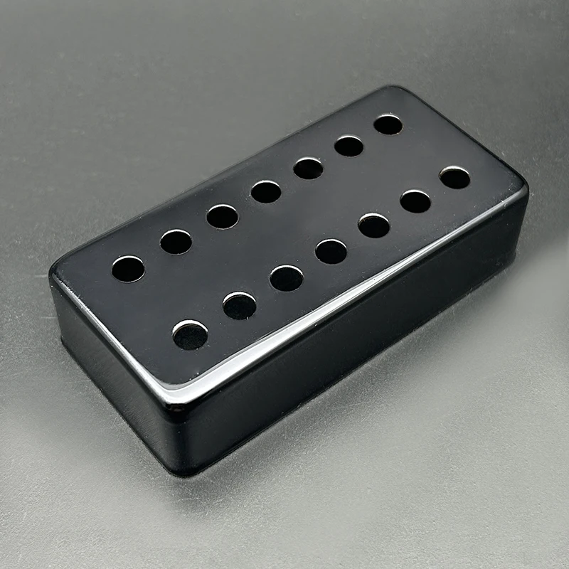 2Pcs Brass 7 String 14 Hole Electric Guitar Pickup Humbucker Cover 80*39mm Pole Spacing 58/62mm Black Gold Chrome for Choose
