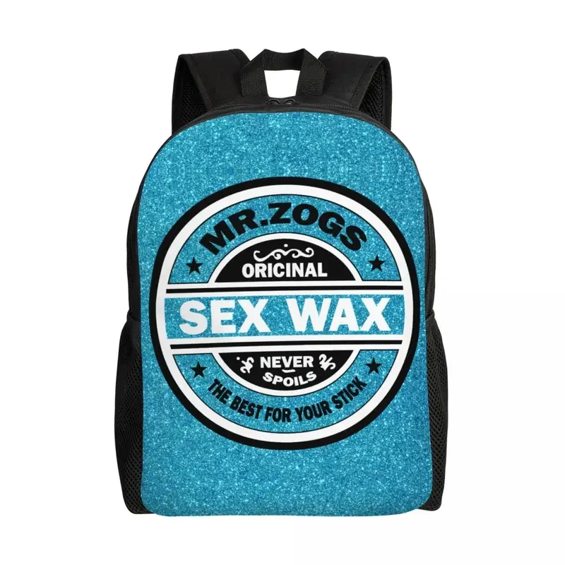 Personalized Mr Zogs Sex Wax Backpack Men Women Fashion Bookbag for School College Surfing Surf Gift Bags