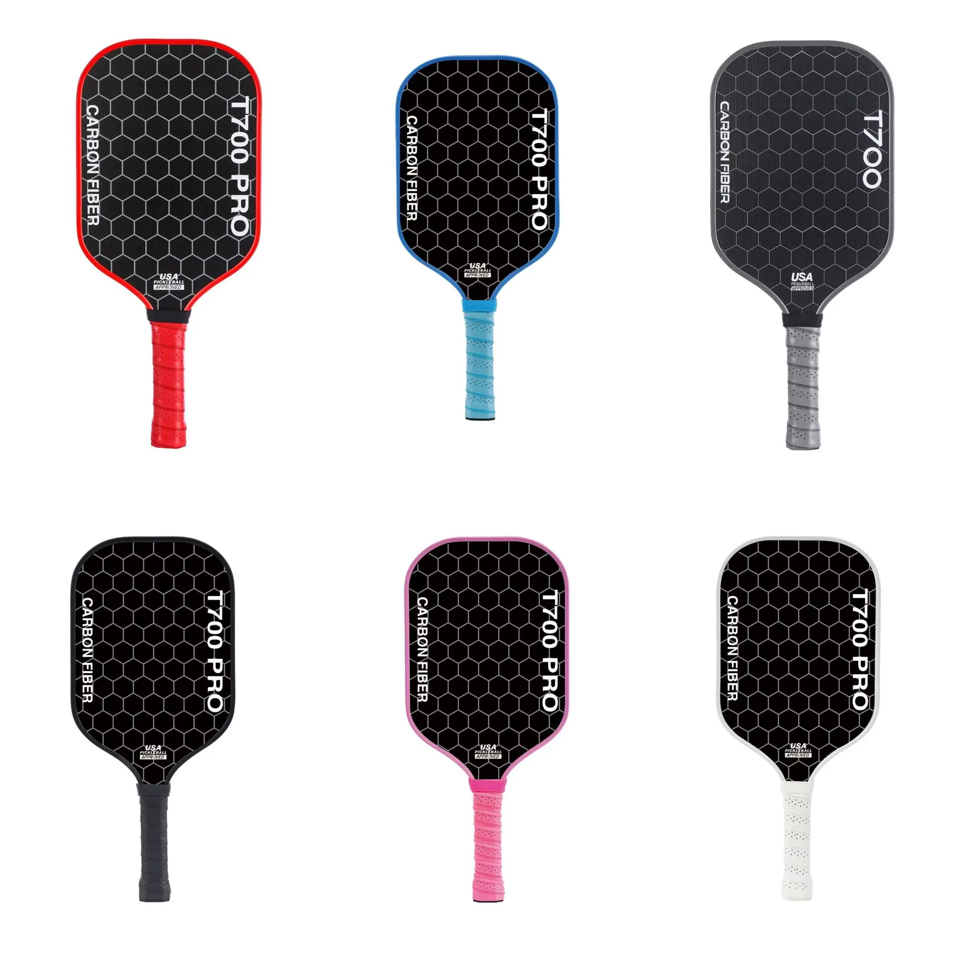 

Ракетка из углеродного волокна 16 мм JoolaT700 Пиковая ракетка с той же матовым профессиональным пиклболом