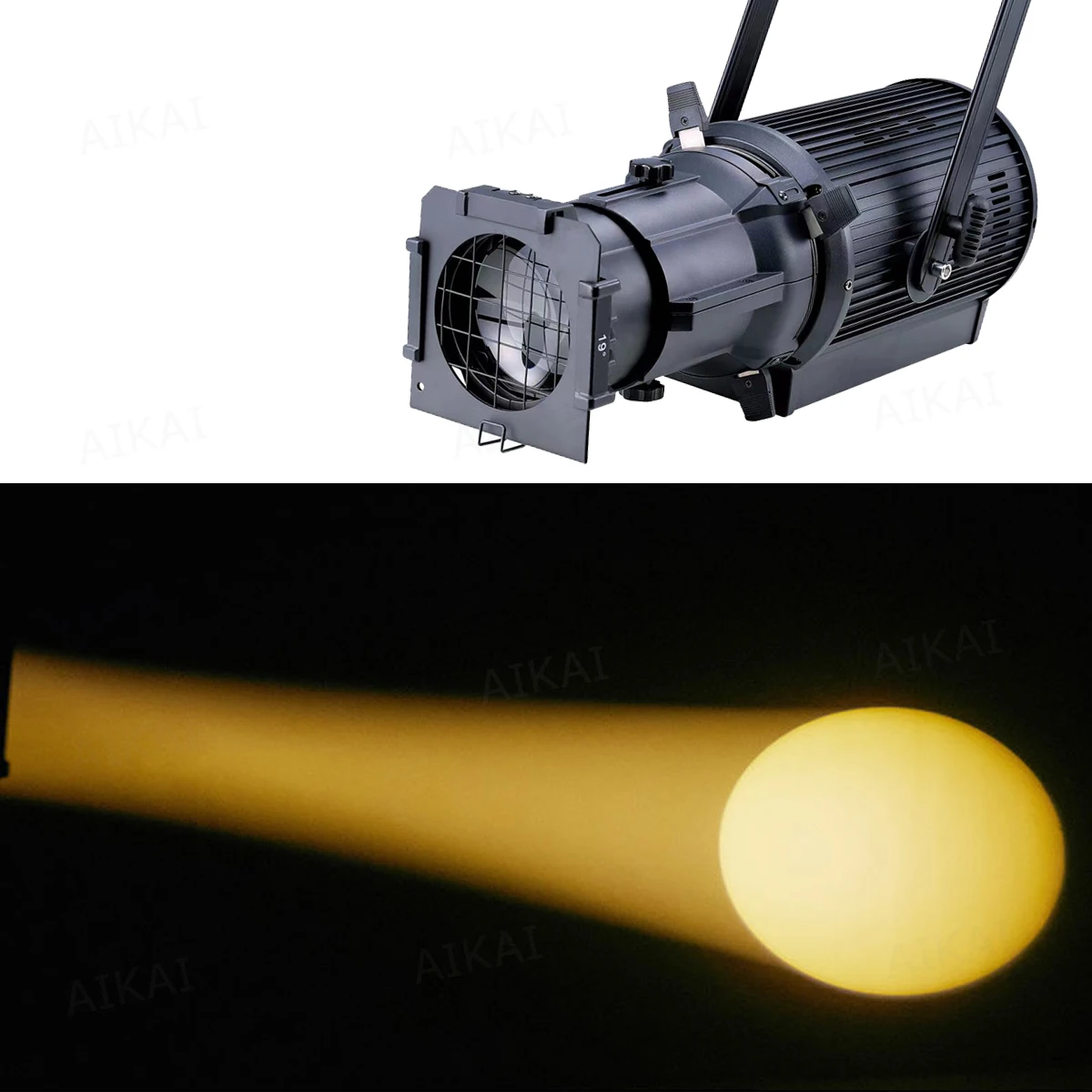 Professional Ellipsoidal 300W Warm Cool White RGBW Profile Spotlight 19 26 36 Fixed Degree For Theater TV Show Studio Leko Light