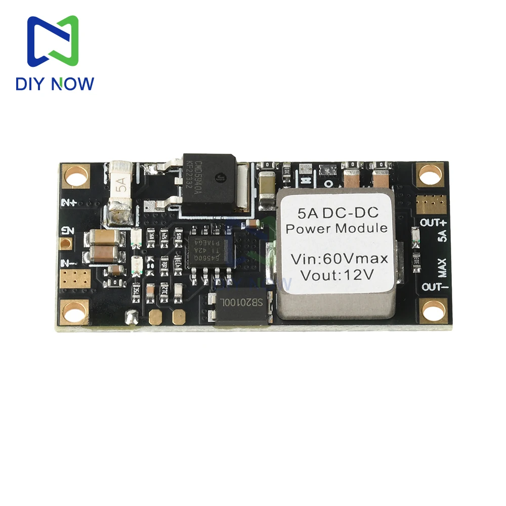 Modulo step-down DC-DC Convertitore DC da 6,5 V-60 V a DC5V/DC12V Modulo step-down non isolato ad alta potenza 5A
