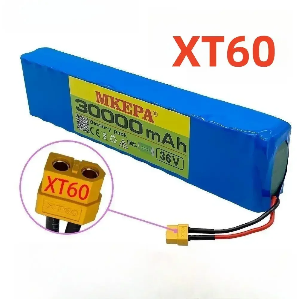 10S3P, 36V, 18650 lithium battery pack, 1000W with BMS modified battery, suitable for bicycles, scooters, and electric vehicles