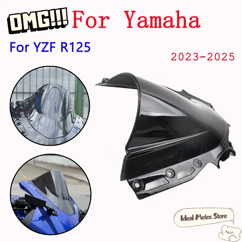

For Yamaha YZF R125 YZF R 125 2023 - 2025 Accessories Windshield PC Protection Sun Visor Motorcycle Deflector