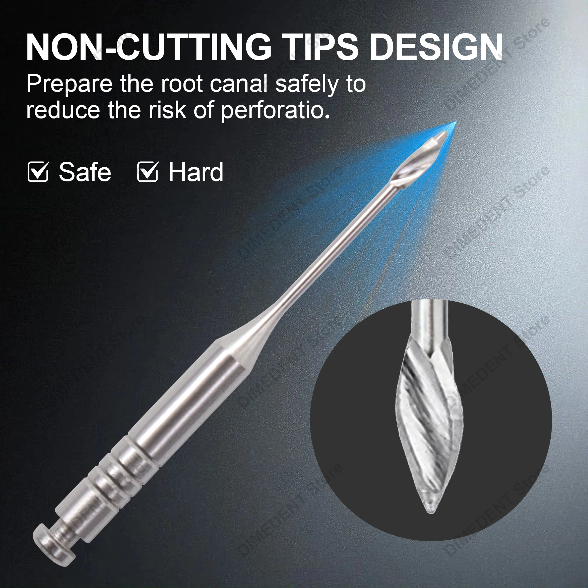 5 Boxes DIMEDENT Dental Endodontic Gates Drill Glidden Rotary 28/32mm Engine Use Stainless Steel Endo File Dentistry Instrument