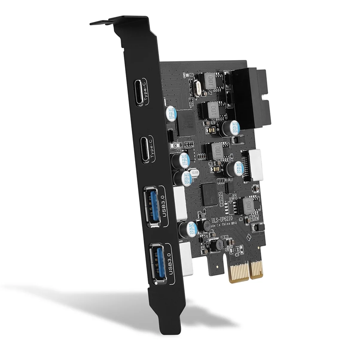 

T07C-ULS-6210 6-Port USB PCIe Card PCI Express to Type C(2), USB Type-A(2) Expansion Card