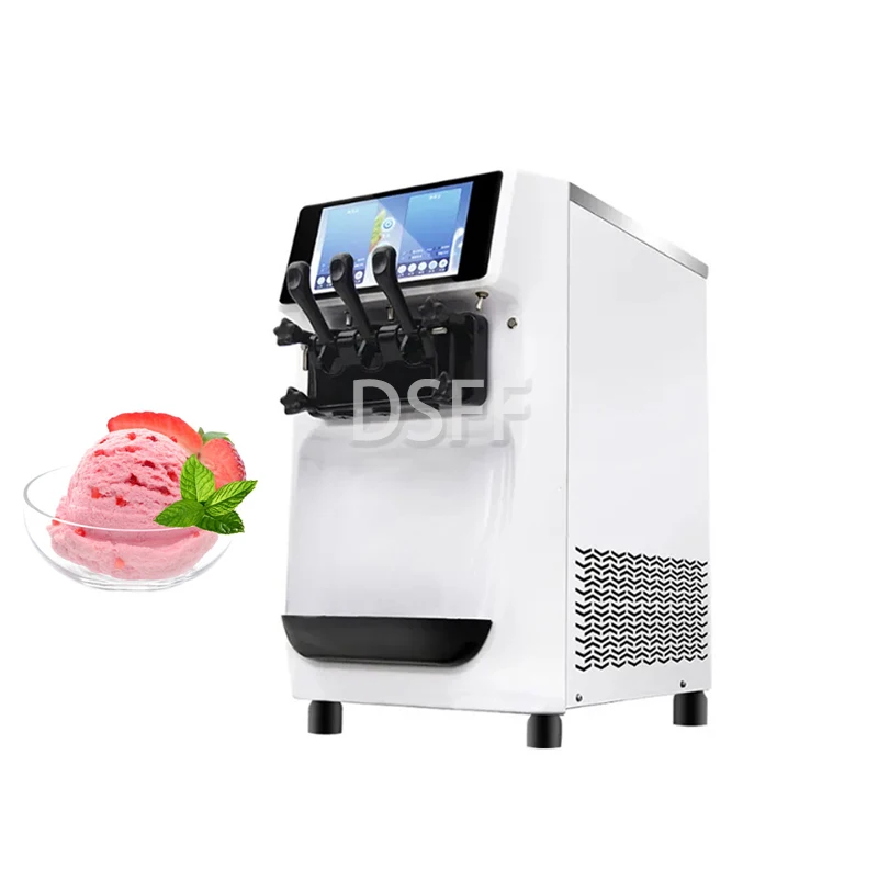 Large Capacity Ice Cream Machine, Fully Automatic Commercial Frozen Yogurt Machine