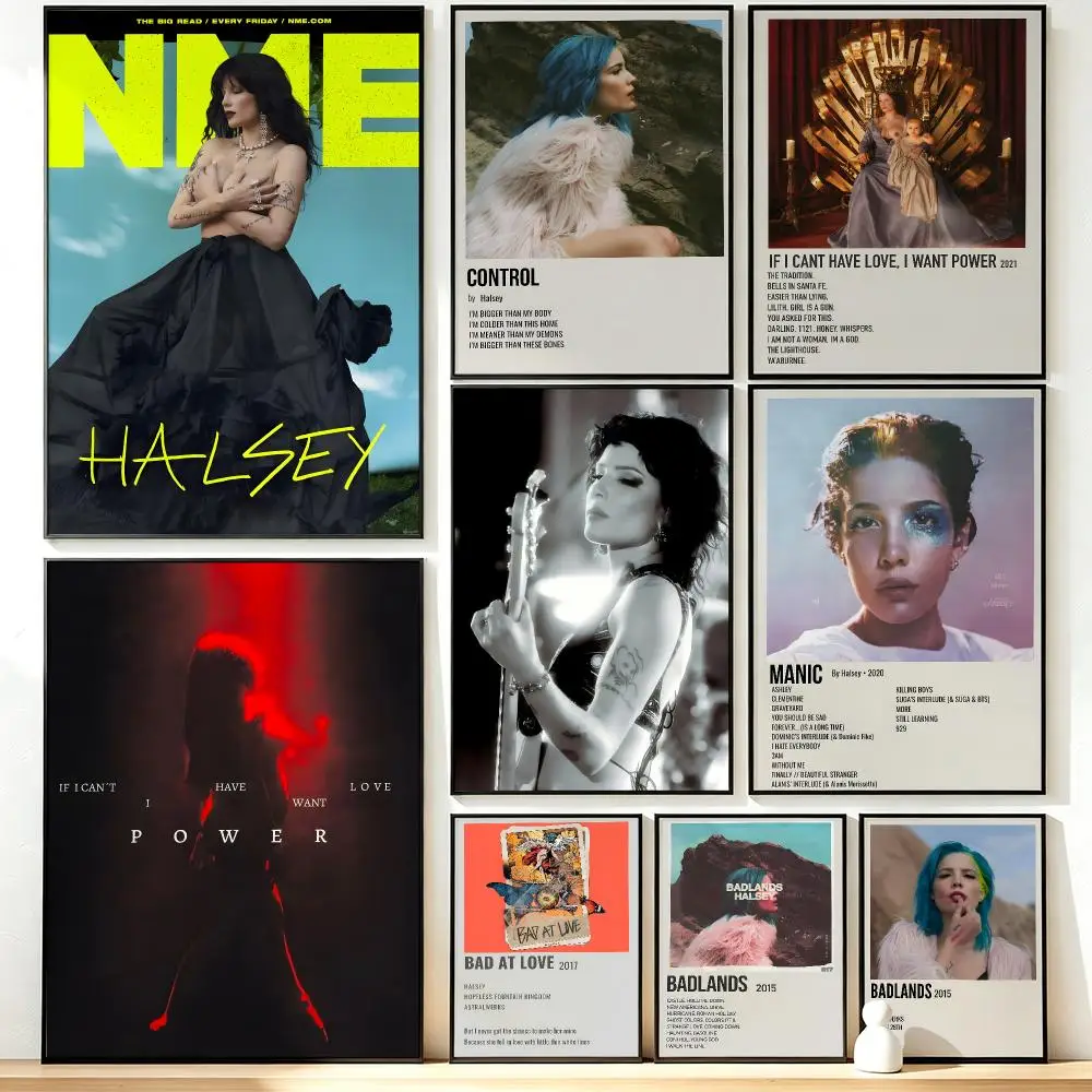 music Halsey Poster HD Poster Sophisticated Modern Aesthetic Wall Art For Living Room Bedroom Office Cafe Decor