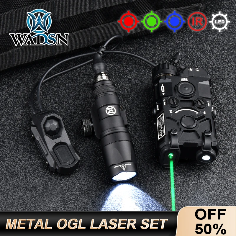 OGL NGAL Full Metal CNC RED GREEN BLUE M600 M300 Flashlight AXON Dual Switch