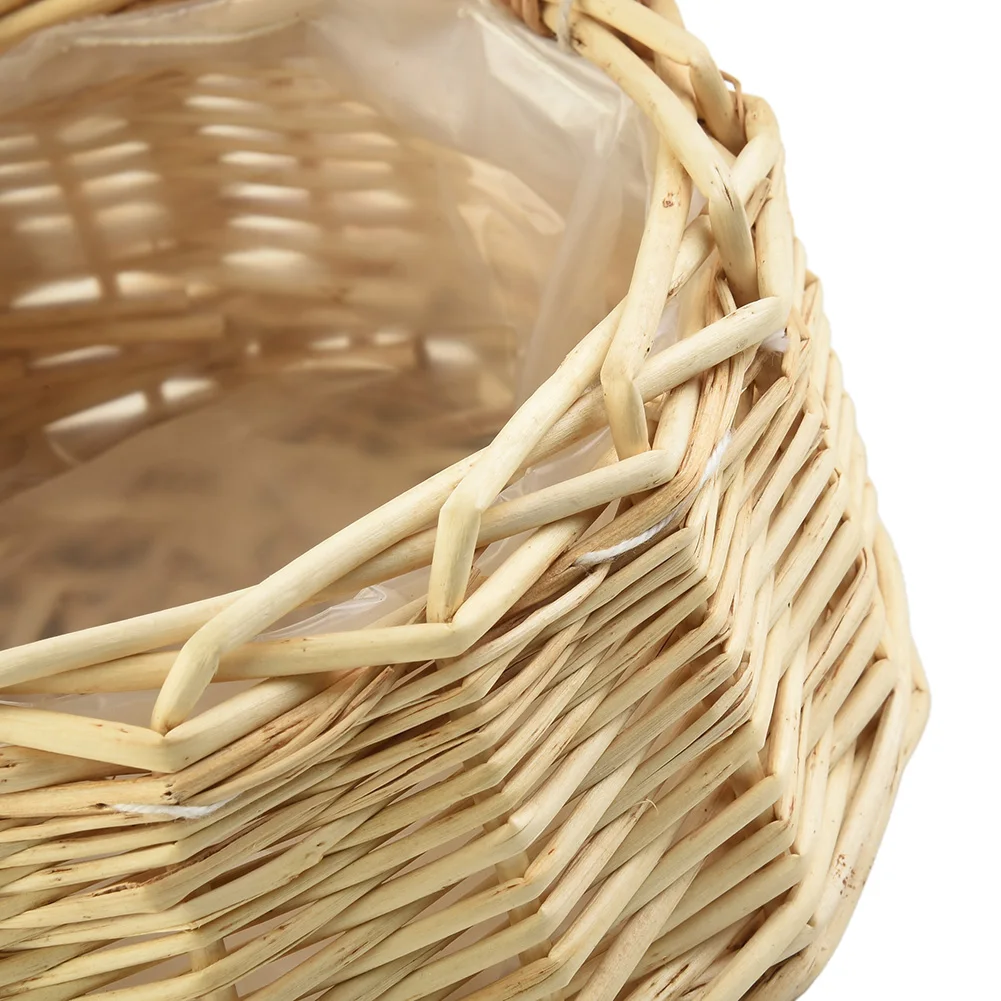 Wicker Storage Basket. 3 Size Shopping Basket Storage Flower Flower Pot Food Fresh Rattan Girl Picnic S/M/L High Quality