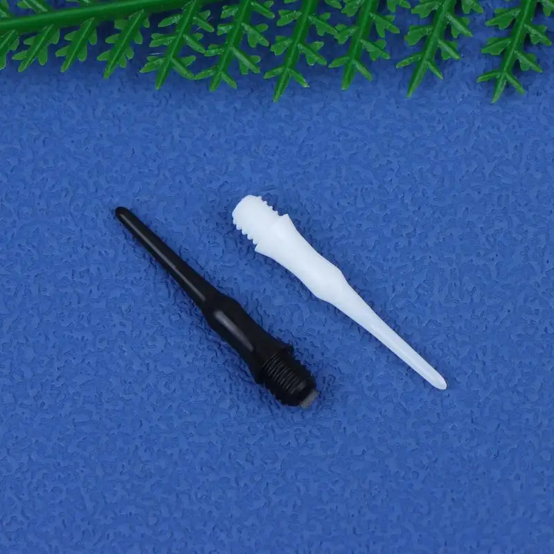 36/50/100 Pièces Pointes de fléchettes courtes en plastique souple de sécurité, résistantes à l'usure, durables, pour tiges et ailettes de fléchettes, sports de plein air