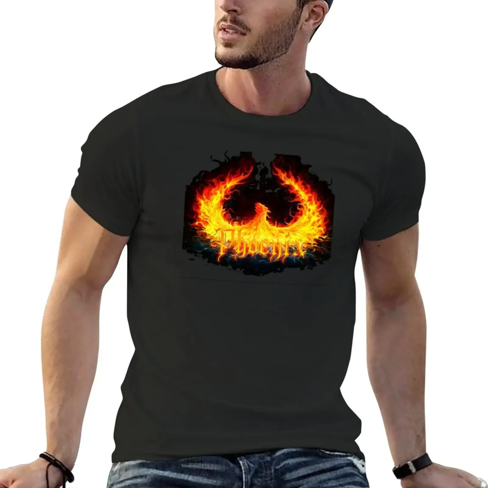 

Best Lord Phoenix Flames T-Shirt korean fashion sweat boys whites men t shirts high quality