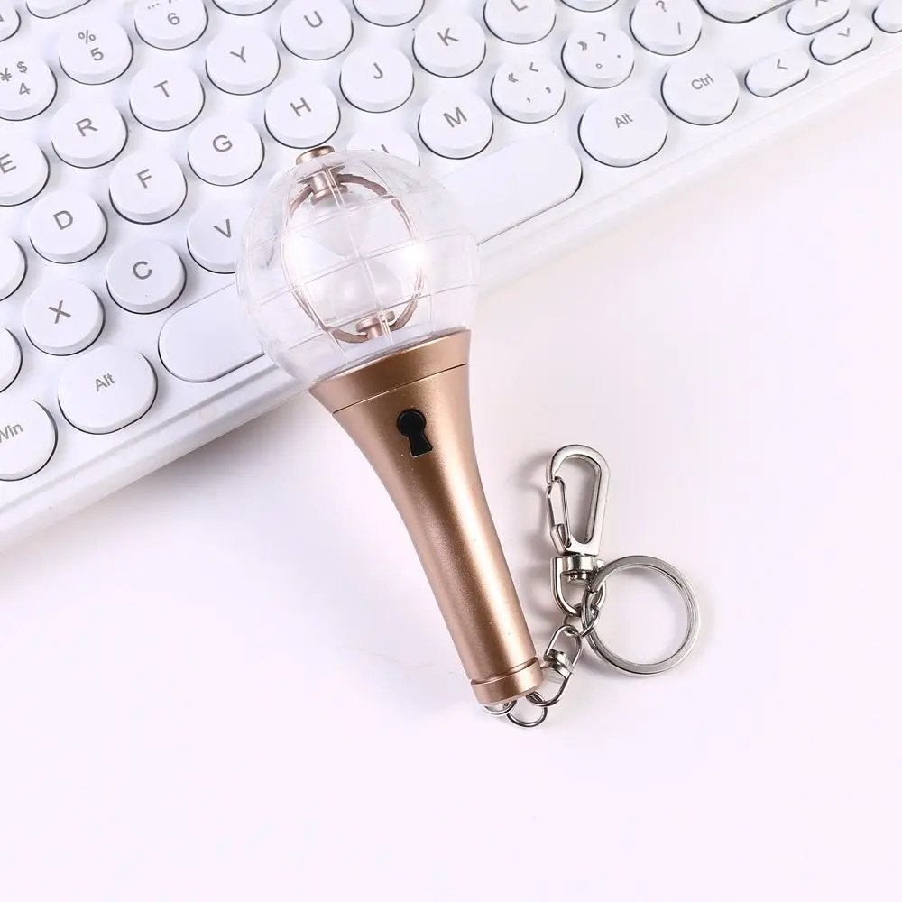 Mini Kpop Ateezed Ver.2 Lightstick Keychain Globe Light Stick قلادة اللعب