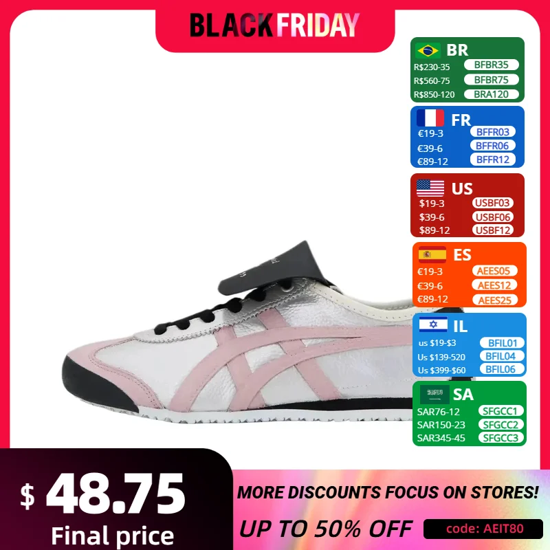 Asics Onitsuka Tiger MEXICO 66 Running Shoes Classic Comfortable Sport Shoes Women Men Sneaker