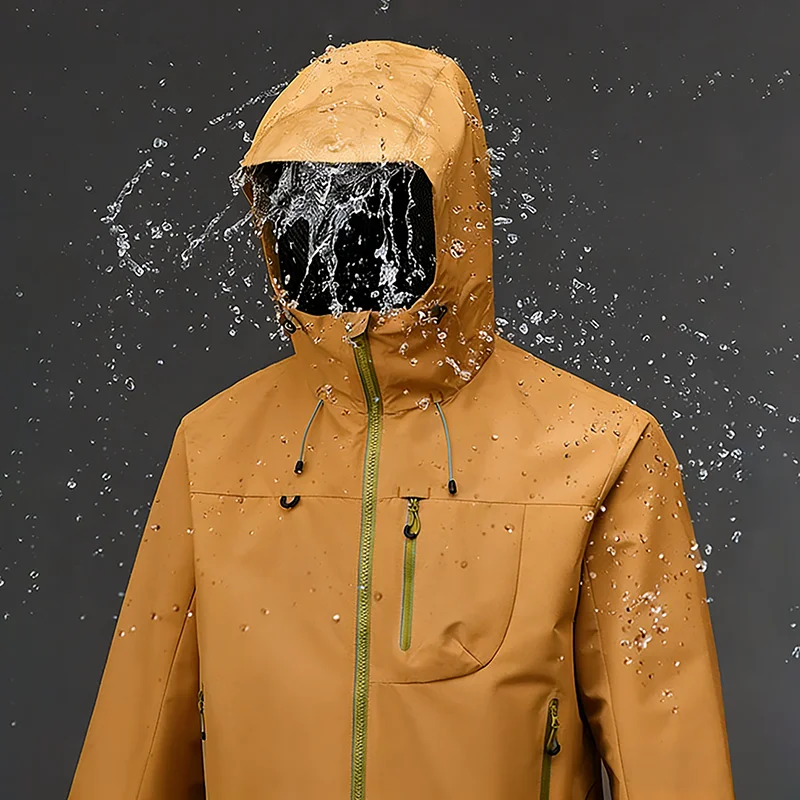 Men's Outdoor Jacket Waterproof Windbreaker Sports Climbing Trekking Multiple Pockets Skiing Softshell Zipper Hooded Jackets 126 S734efd79abcc4330b830eb86d6dcdcc7z
